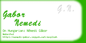 gabor nemedi business card